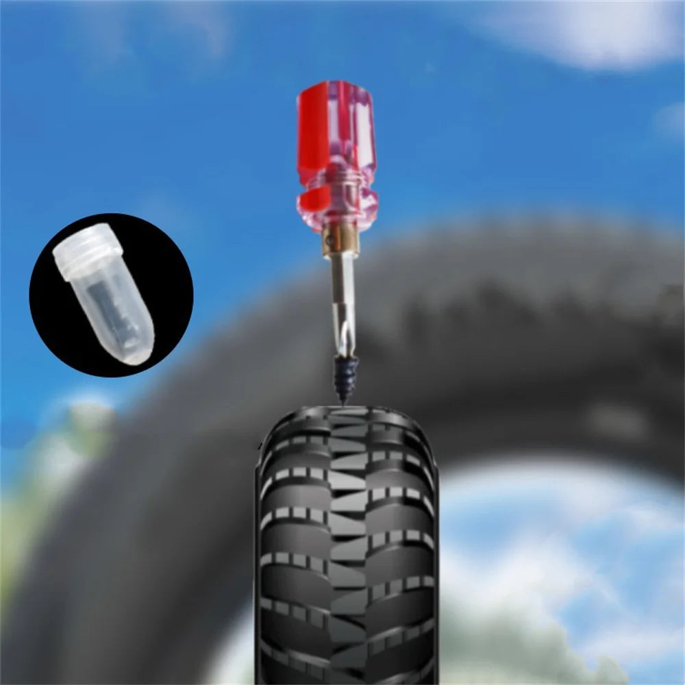 20PCS Tyre Repair Nail Repair Rubber Self-Tapping Screws Tire Studs Vacuum Motorcycle Tire Puncture Spikes Repair of Car Tires