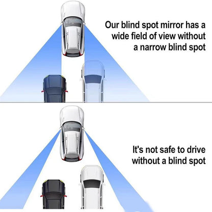 Car Blind Spot Rear View Mirror Wide Angle 360 Degree Adjustable Small round Mirror Car Reverse Auxiliary Rearview Convex Mirror