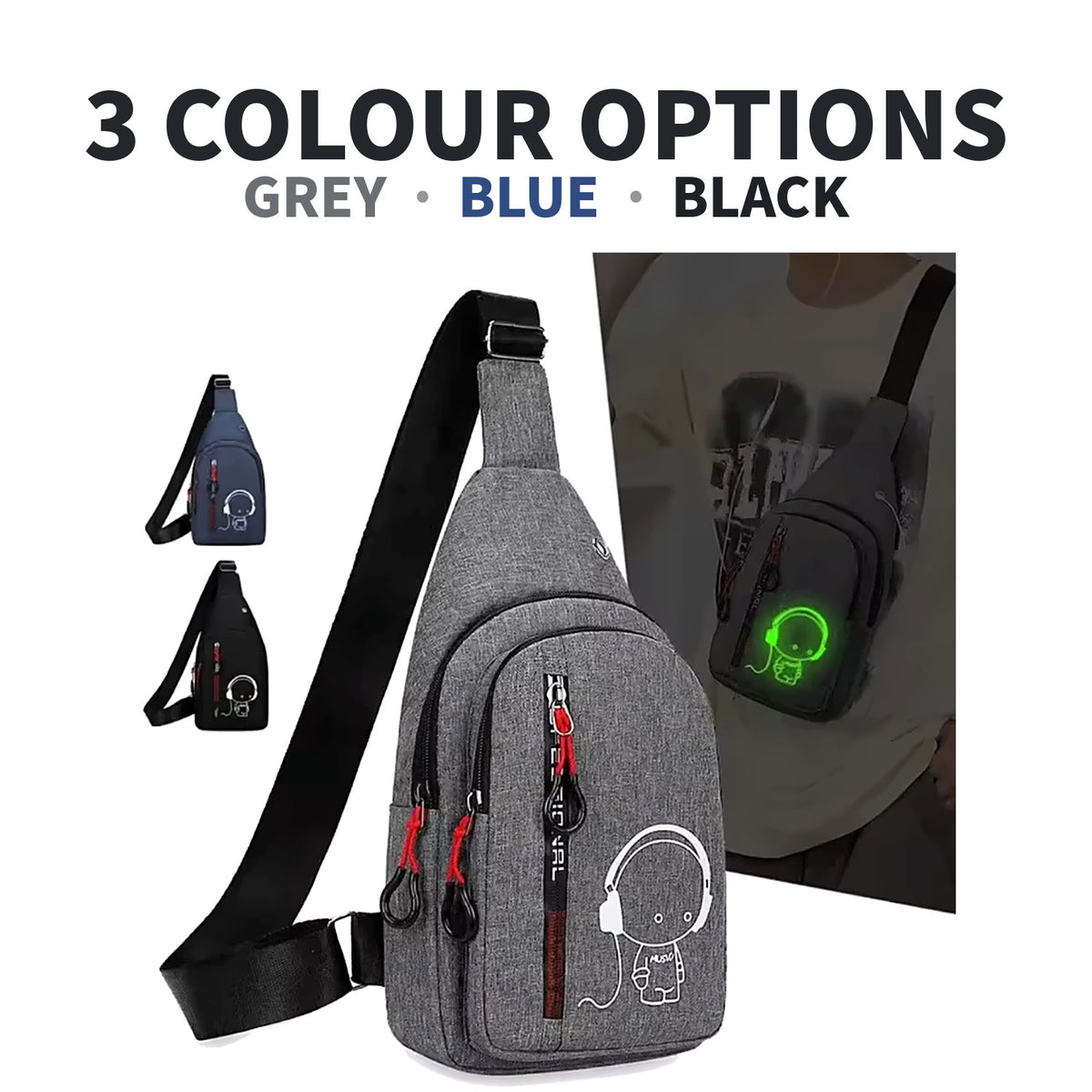 Crossbody Chest Sling Bag