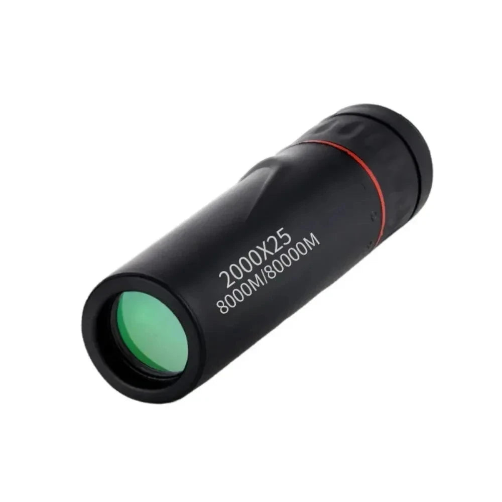 2000X25 HD Monocular Telescope Mini Portable Mobile Phone Telescope with Holder Outdoor Camping Hunting Birdwatching Telescopes