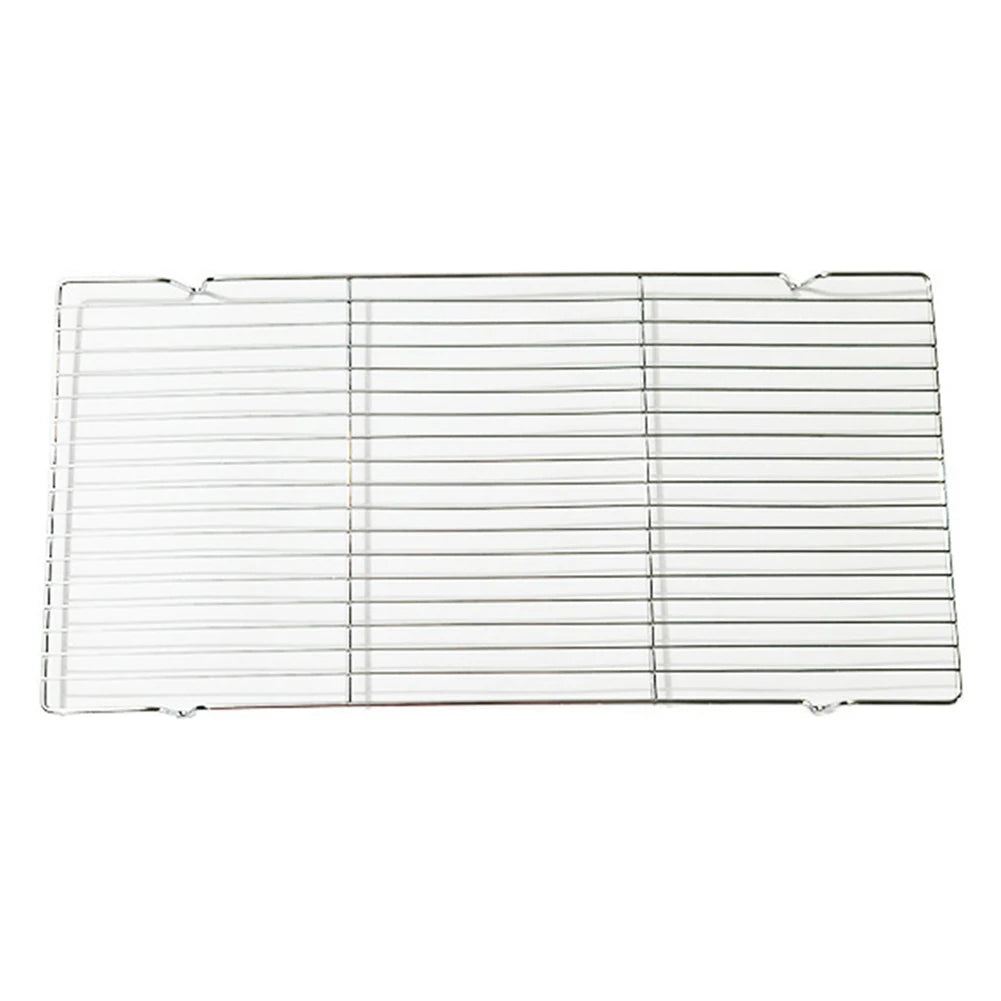 1PCS Stainless Steel Mat Net Grid Shape Rectangle Grill Grilling Mesh Net BBQ Tools Square Barbecue Net Barbecue Stove Parts