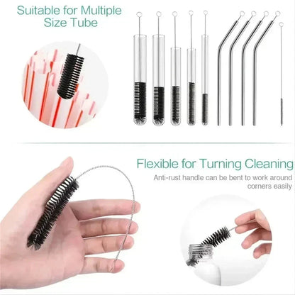 10-Piece Tube & Straw Cleaning Brush Set
