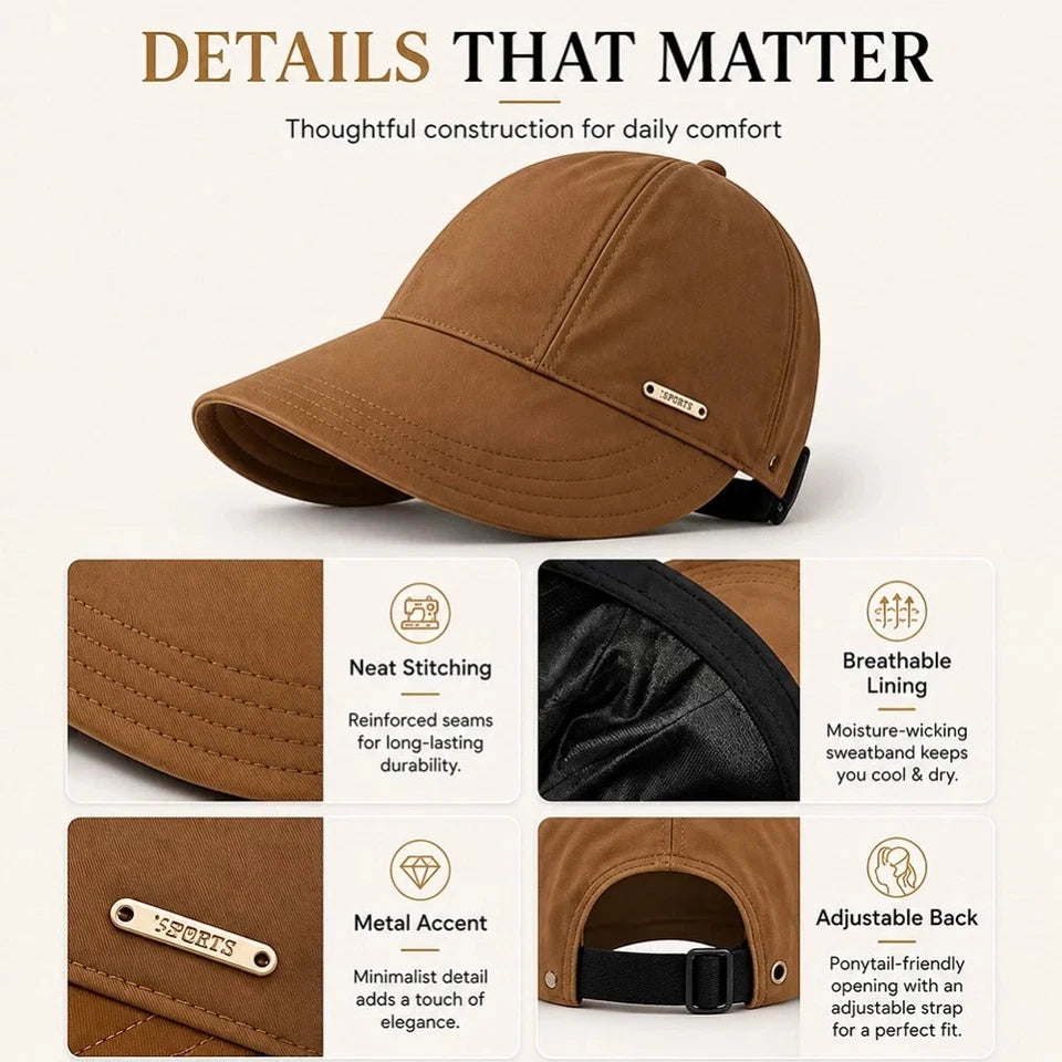 Women's Wide Brim Sun Visor Hat UPF 50+ Adjustable