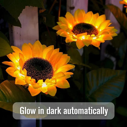 Solar Sunflower Garden Light – Outdoor LED Pathway Stake