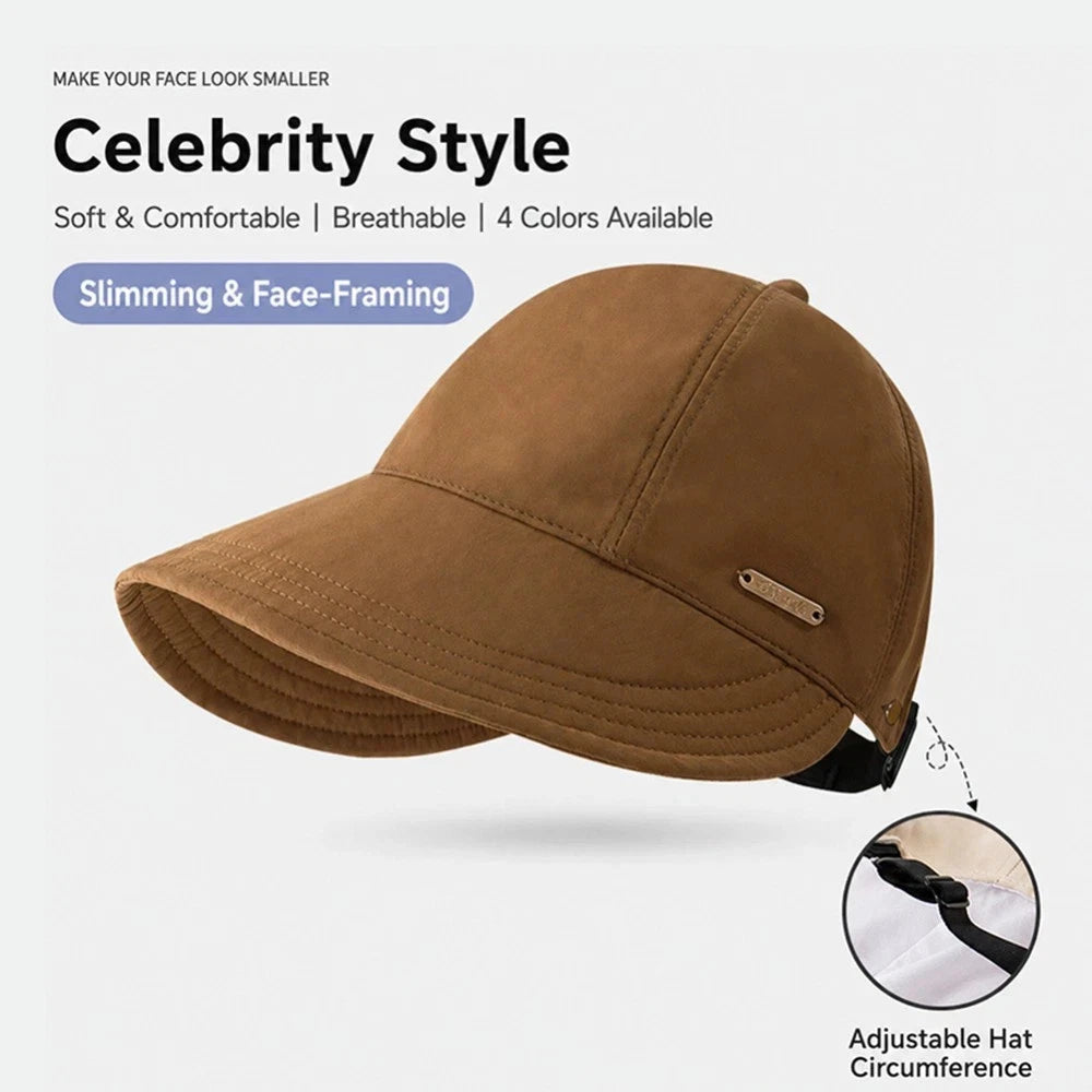 Women's Wide Brim Sun Visor Hat UPF 50+ Adjustable