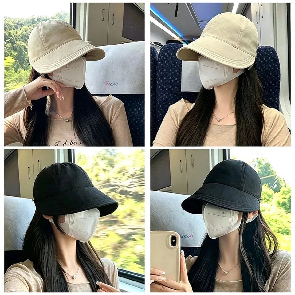 Women's Wide Brim Sun Visor Hat UPF 50+ Adjustable
