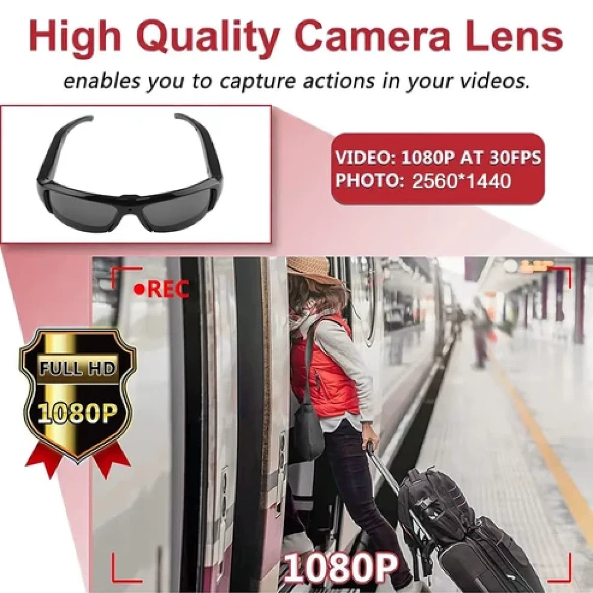 1080P HD Camera Sunglasses