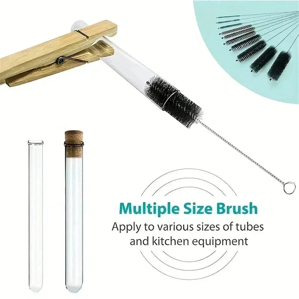 10-Piece Tube & Straw Cleaning Brush Set