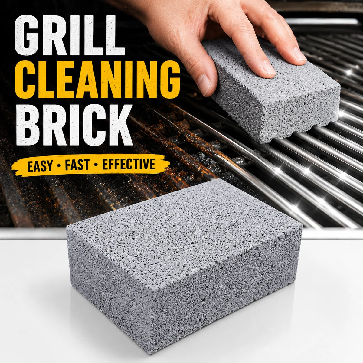 BBQ Grill Cleaning Pumice Block